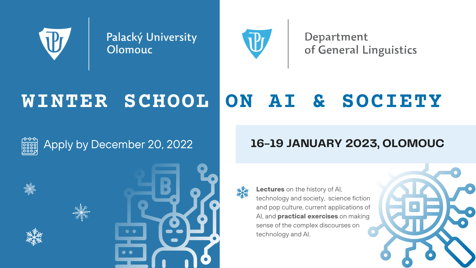 Olomouc Winter School on AI & Society