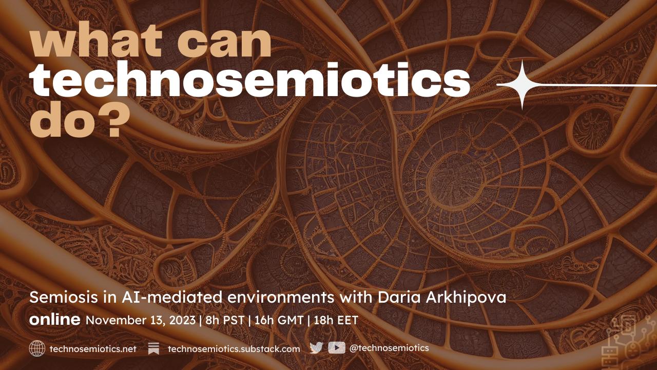 Semiosis in Artificial Intelligence-mediated environments
